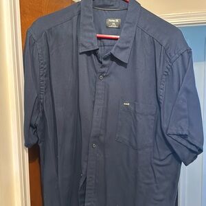 Hurley short sleeve button down xxl